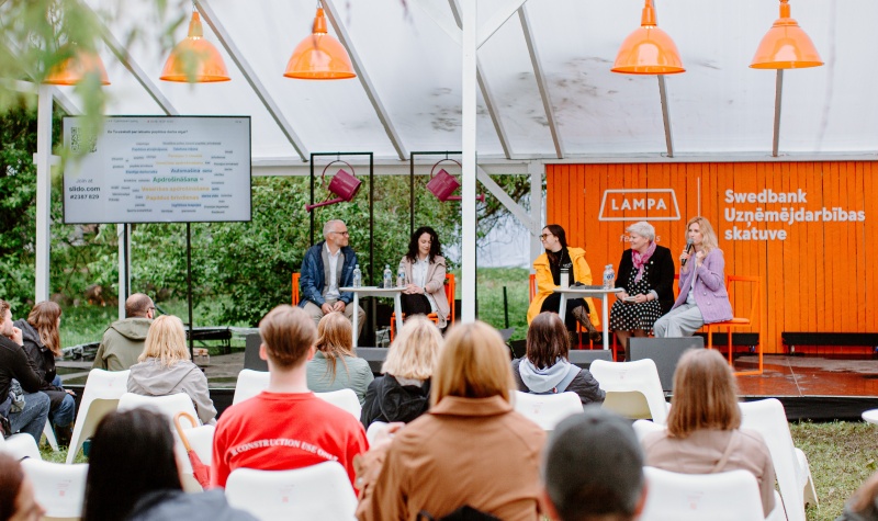 Pievienojies interesantām sarunām par biznesu Swedbank Uzņēmējdarbības skatuvē Sarunu festivālā LAMPA