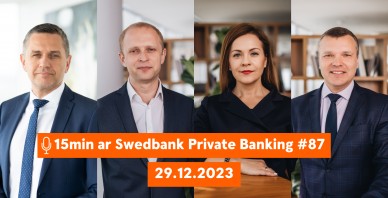 15min ar Swedbank Private Banking |87| Kuras nozares finanšu tirgos bija interesantākās 2023.gadā? |29.12.2023.