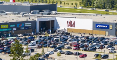 Swedbank piešķir 65 miljonus eiro tirdzniecības centra “SĀGA” saistību refinansēšanai