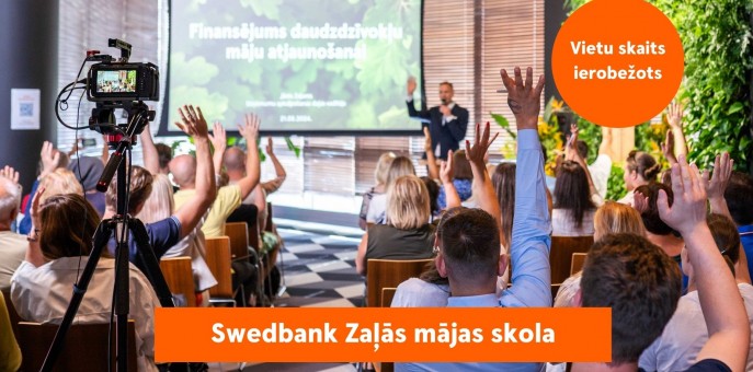 19. marts | Swedbank Zaļās mājas skola | Daudzdzīvokļu ēku un privātmāju renovācija