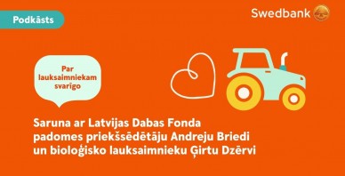 Saruna ar Latvijas Dabas Fonda padomes priekšsēdētāju Andreju Briedi un bioloģisko lauksaimnieku Ģirtu Dzērvi