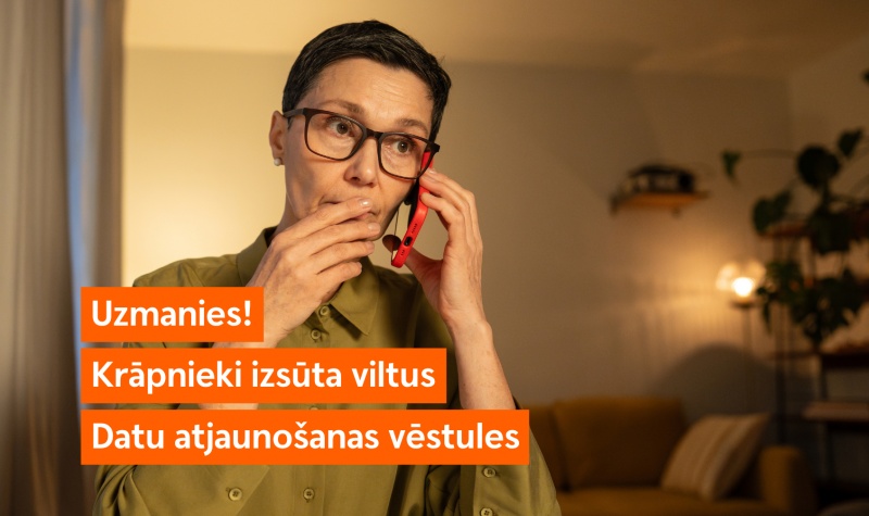 Swedbank aicina klientus uzmanīties – krāpnieki izsūta viltus datu atjaunošanas vēstules 