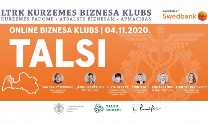 Pieredze un kompetence biznesam - tiešsaistes Kurzemes biznesa klubs